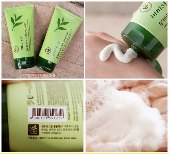 sữa rửa mặt innisfree green tea